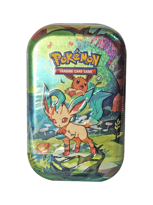 Pokémon Escarlata y Púrpura: Evoluciones Prismáticas Mini Lata Leafeon