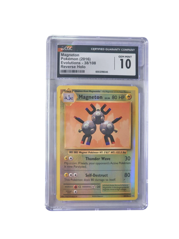 2016 Pokemon XY Evolutions Reverse Holo Magneton #38 CGC 10 GEM MINT