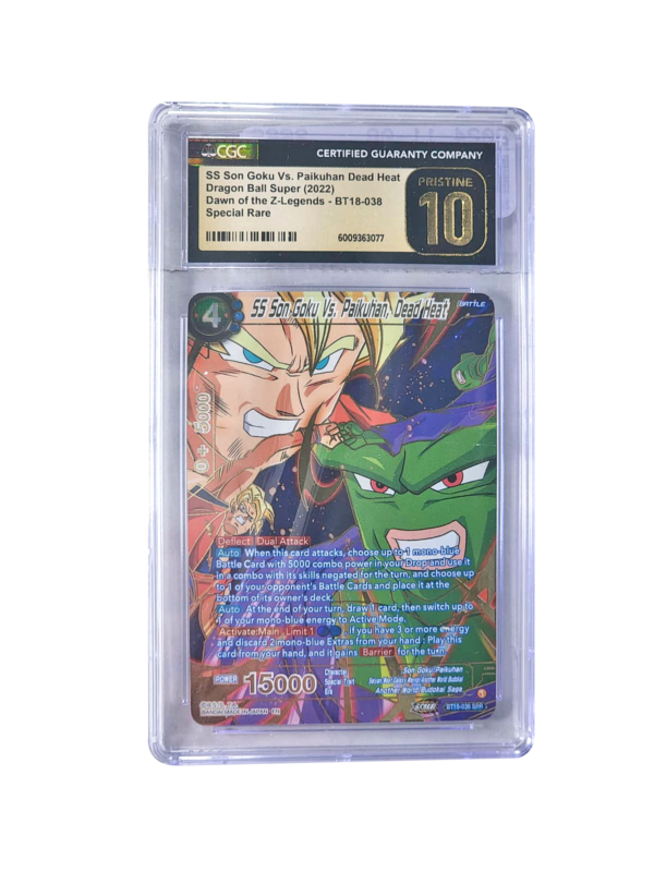 2022 Dragon Ball S Dawn Of Z-Legends SS Son Goku Vs. Paikuhan Dead Heat CGC 10