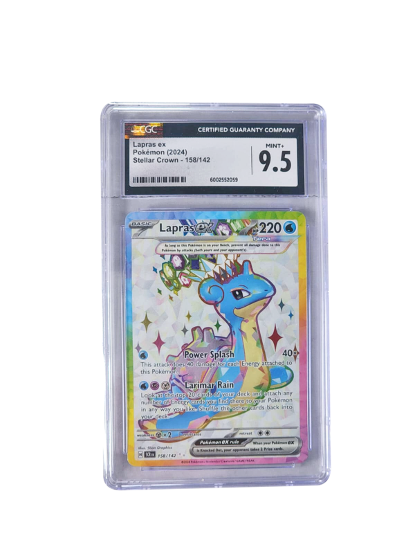 2024 Pokemon Scarlet & Violet Stellar Crown Lapras ex #158 CGC 9.5 MINT+