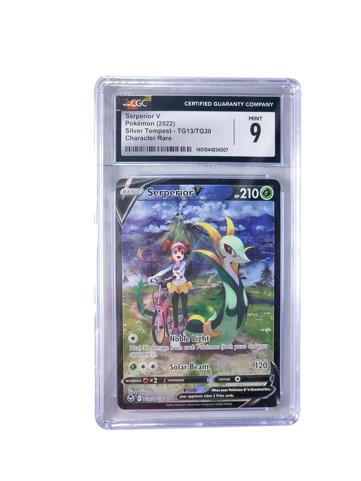 2022 Pokémon Sword & Shield Silver Tempest Full Art Serperior V #TG13 CGC 9 MINT
