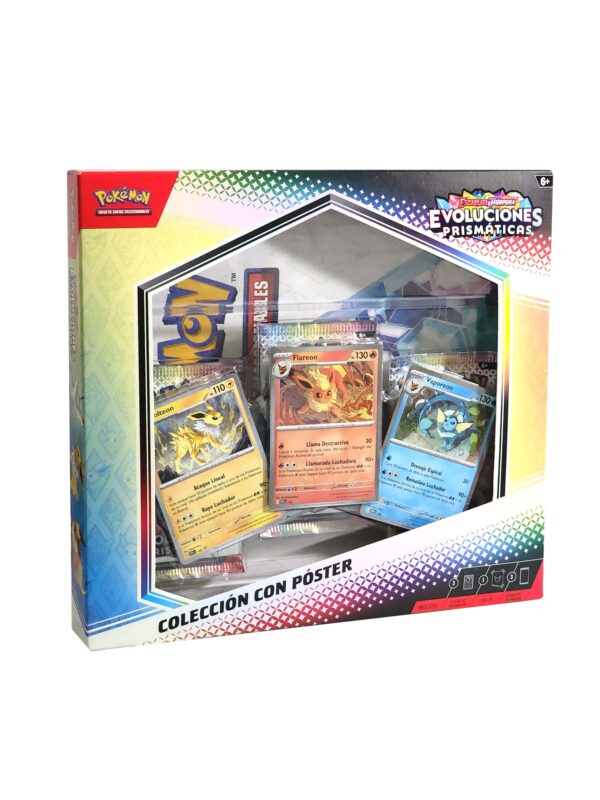 Pokémon Escarlata y Púrpura: Evoluciones Prismáticas Colección con Póster