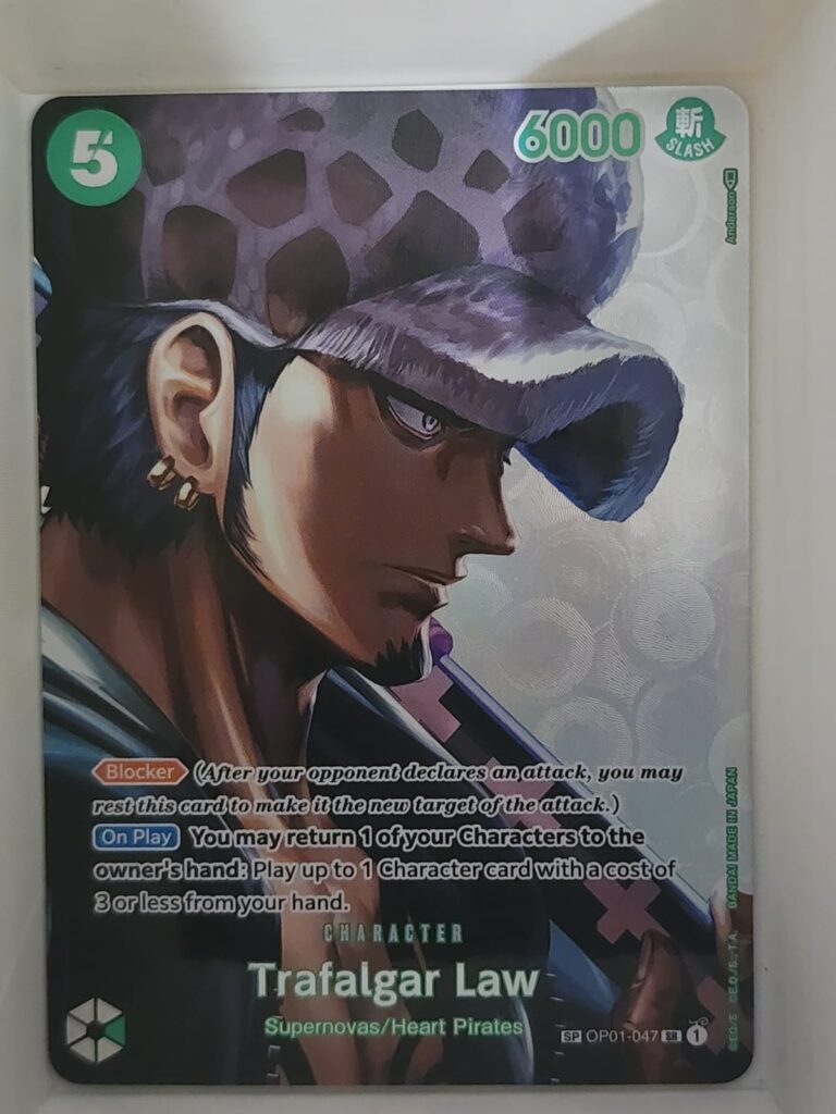Trafalgar D. Water Law (Alt Art) OP01-047 SR – One Piece The Best PRB-01 Japanese Card – Near Mint