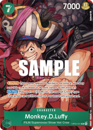 Monkey D. Luffy OP02-041 (Alternate art)