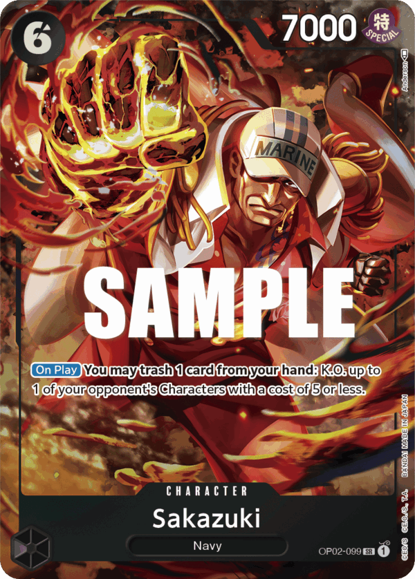 Sakazuki OP02-099 (Alternate Art)