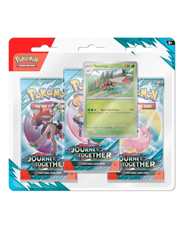 Pokémon Scarlet & Violet: Journey Together Three Booster Blister (Yanmega)