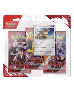 Pokémon Scarlet & Violet: Destined Rivals Three Booster Blister (Kangaskhan)